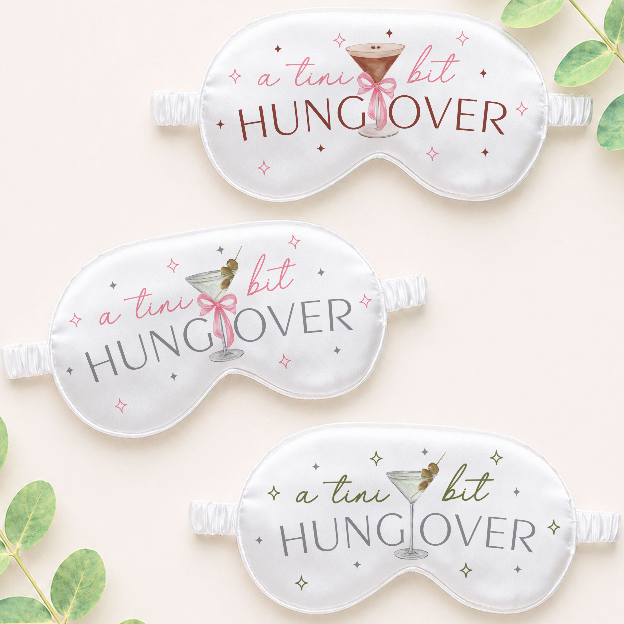 Personalized travel sleep masks