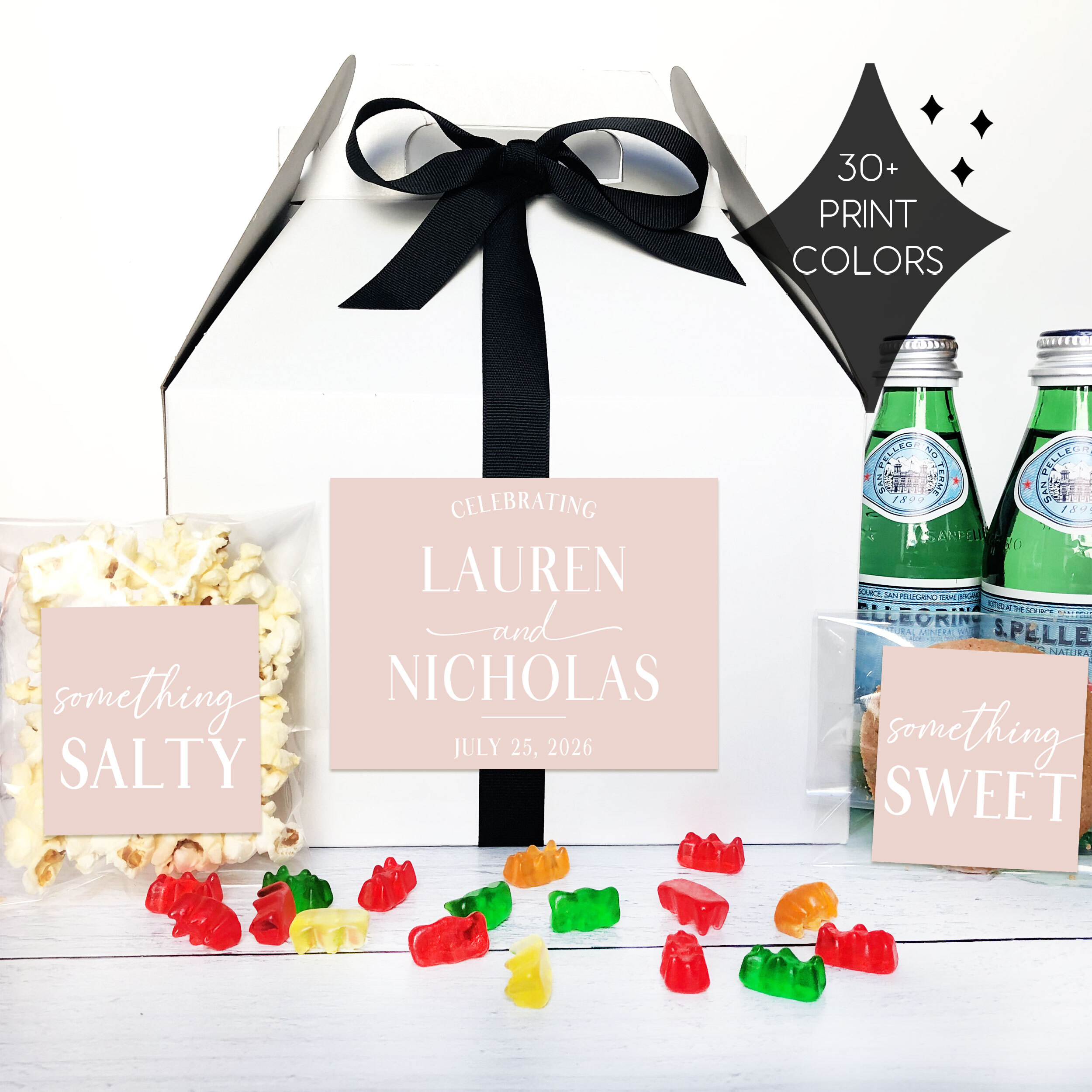 Personalized wedding stickers and labels