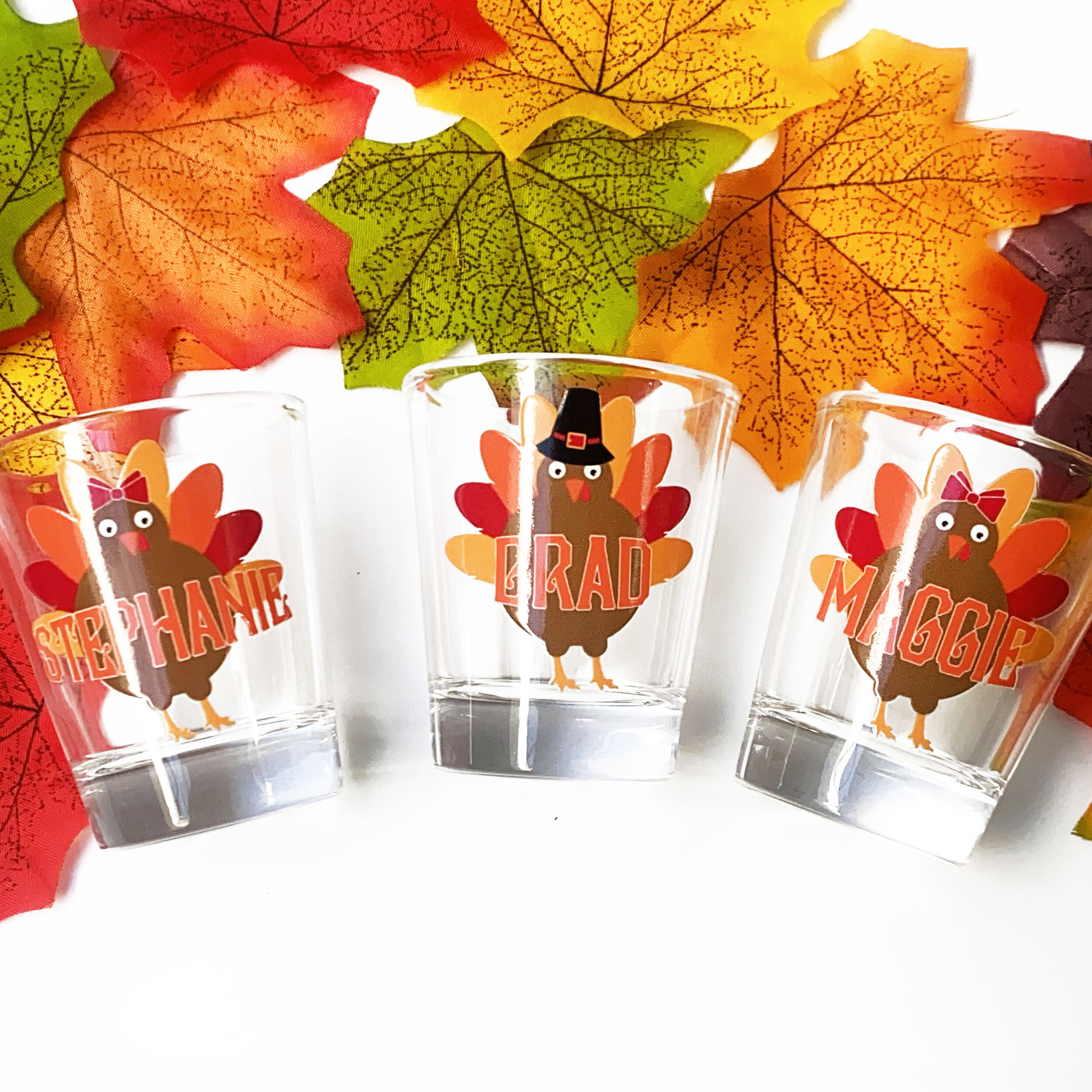 Personalized Thanksgiving party supplies for a festive gathering