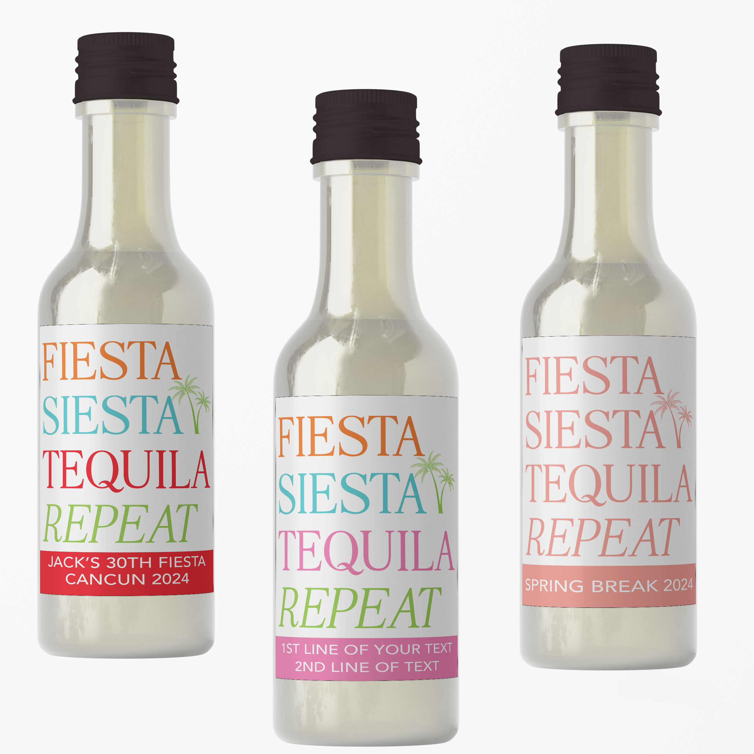 Personalized adult birthday party favor labels