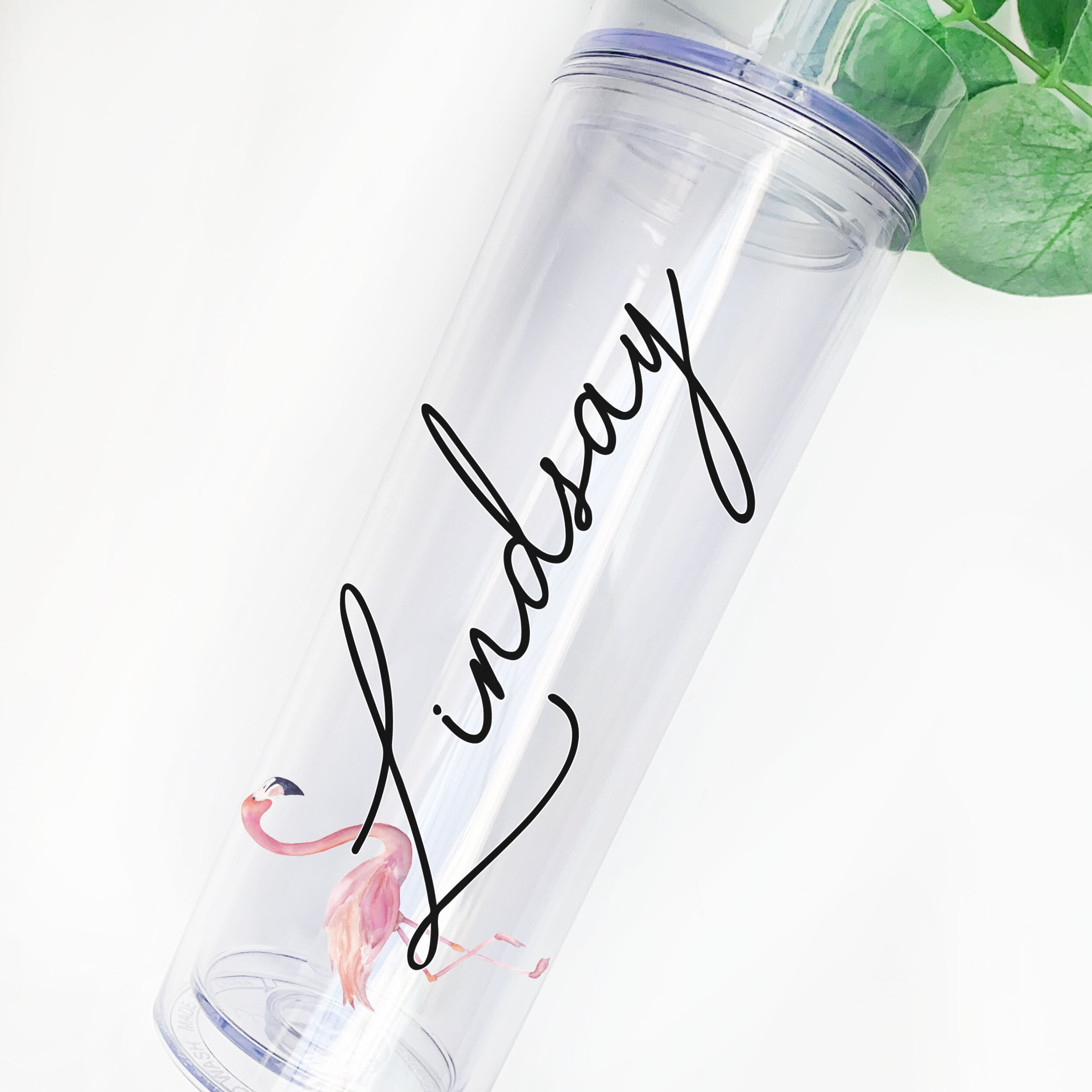Personalized drinkware and table accents styled for gathering
