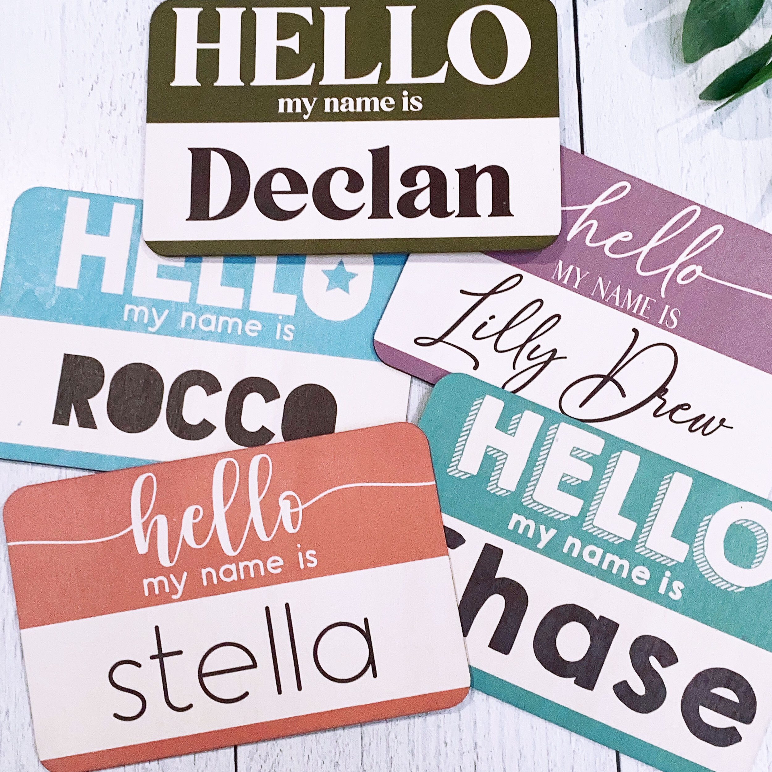 Personalized baby announcement shirts