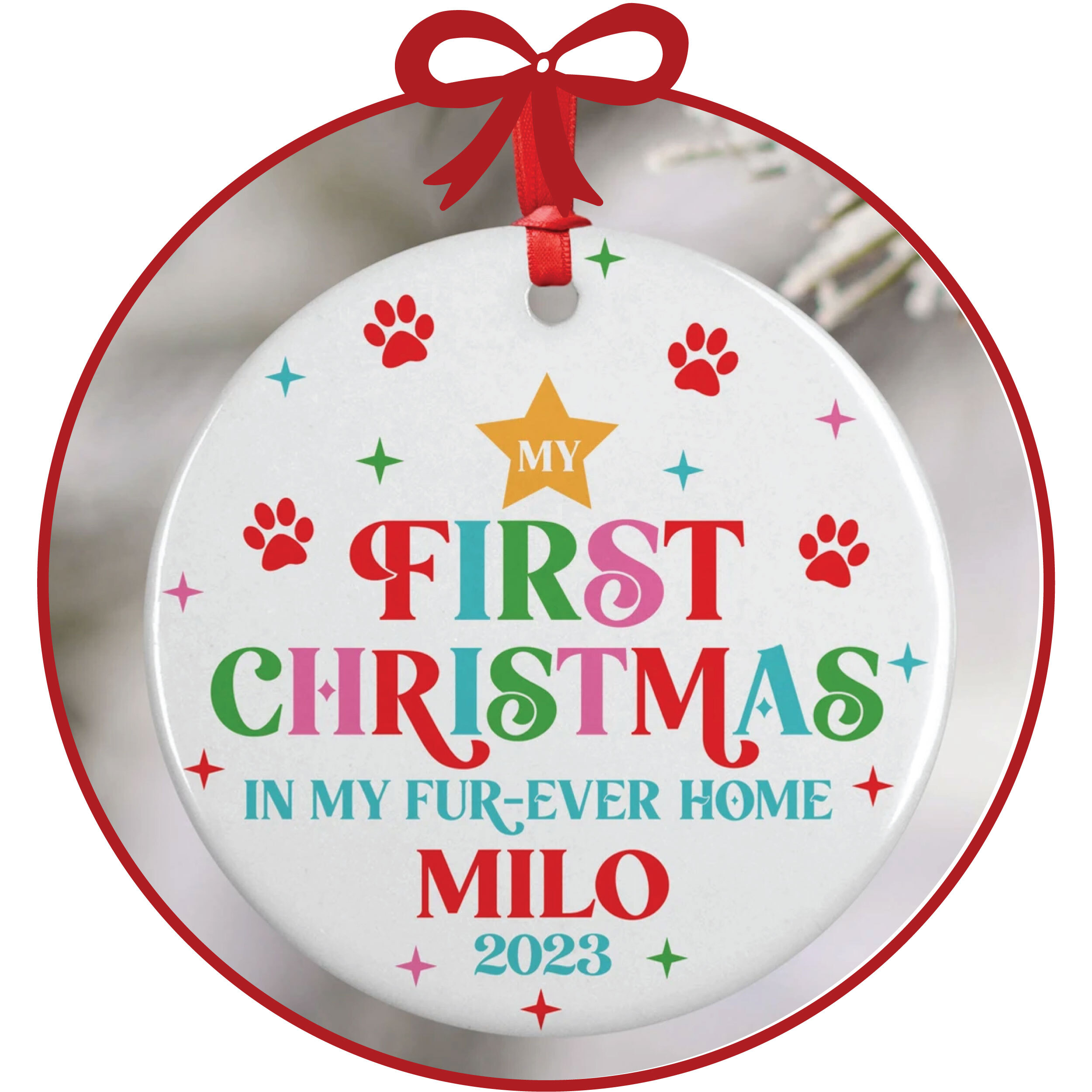 Personalized Christmas ornaments for pets