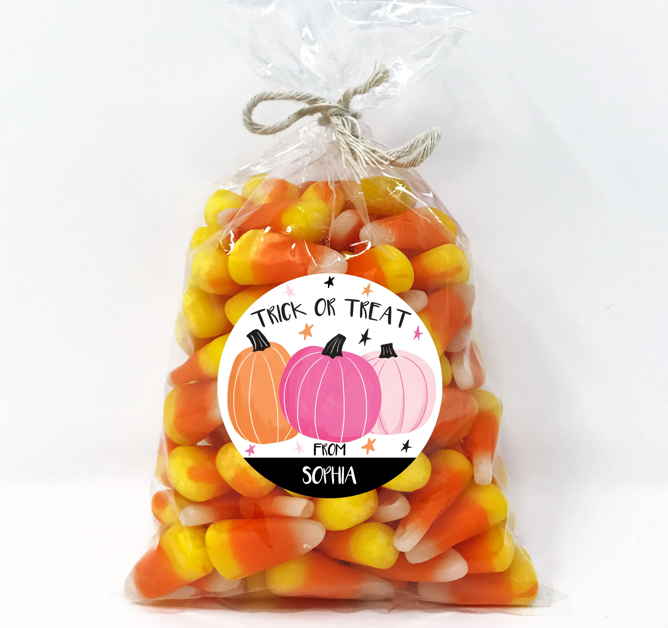 Personalized Halloween labels and stickers