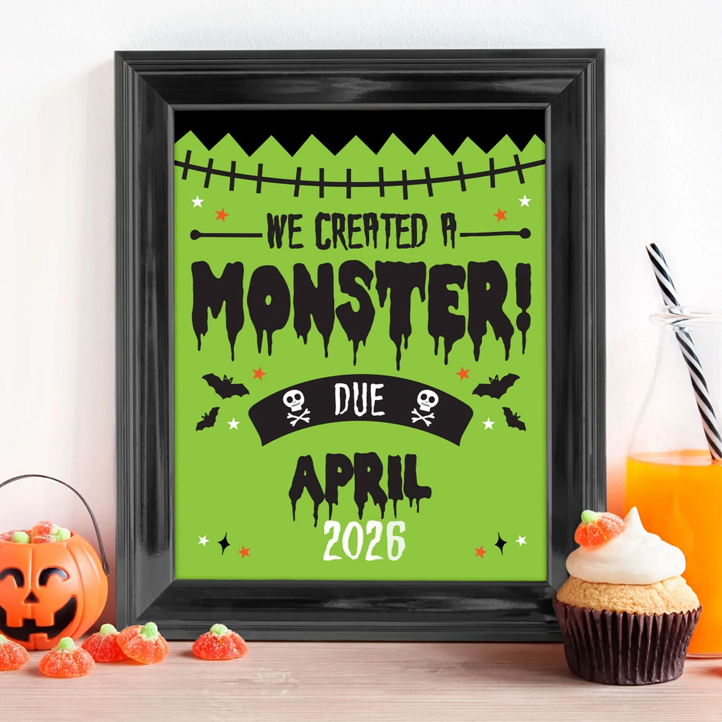 Halloween pregnancy announcement gifts