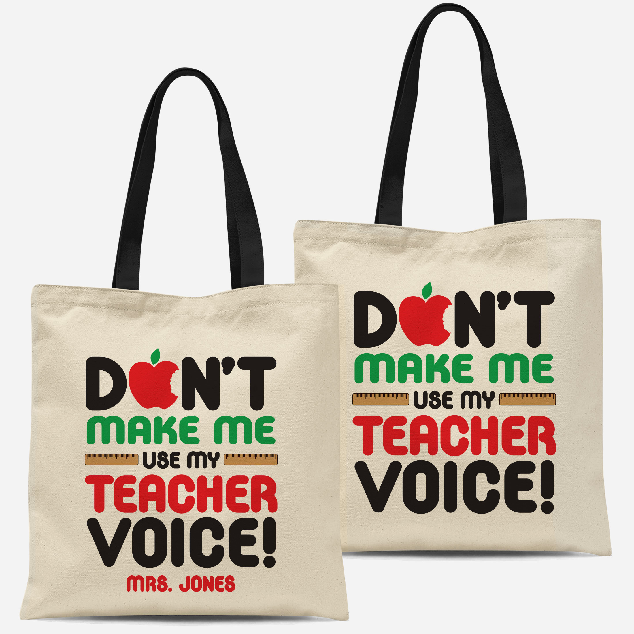 Custom Teacher Tote Bag, Teacher Bag, Personalized Tote Bag Mrs Holly