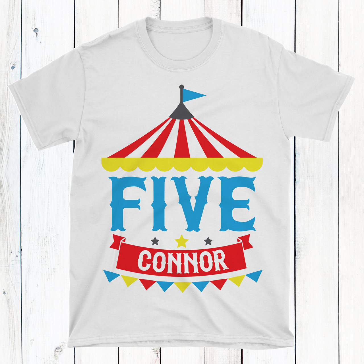 Personalized Big Top Circus Birthday T 