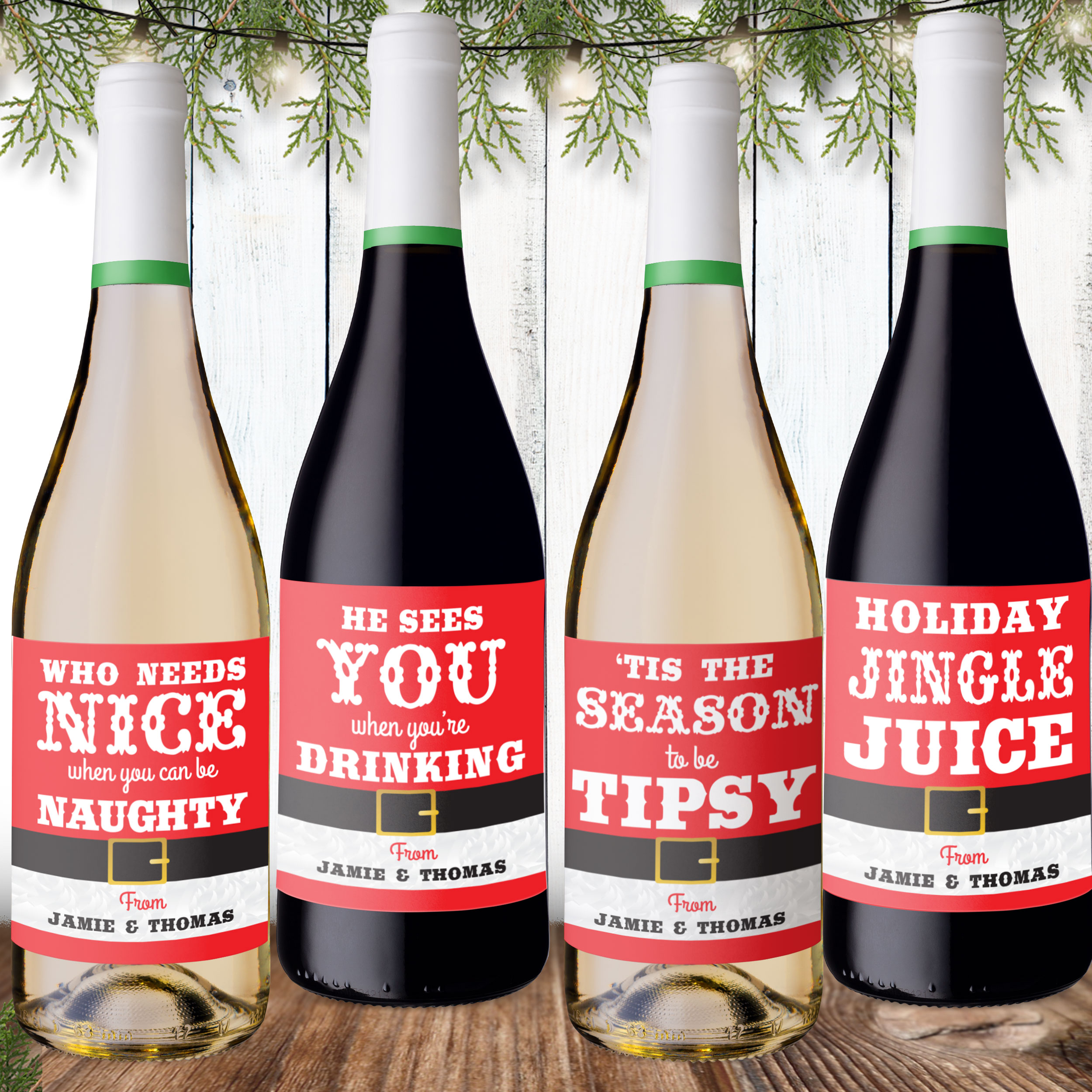 Bobble Frog Christmas OK Wine Vodka Gin Novelty Photo Bottle Label Sticker - Secret Santa Gift #049