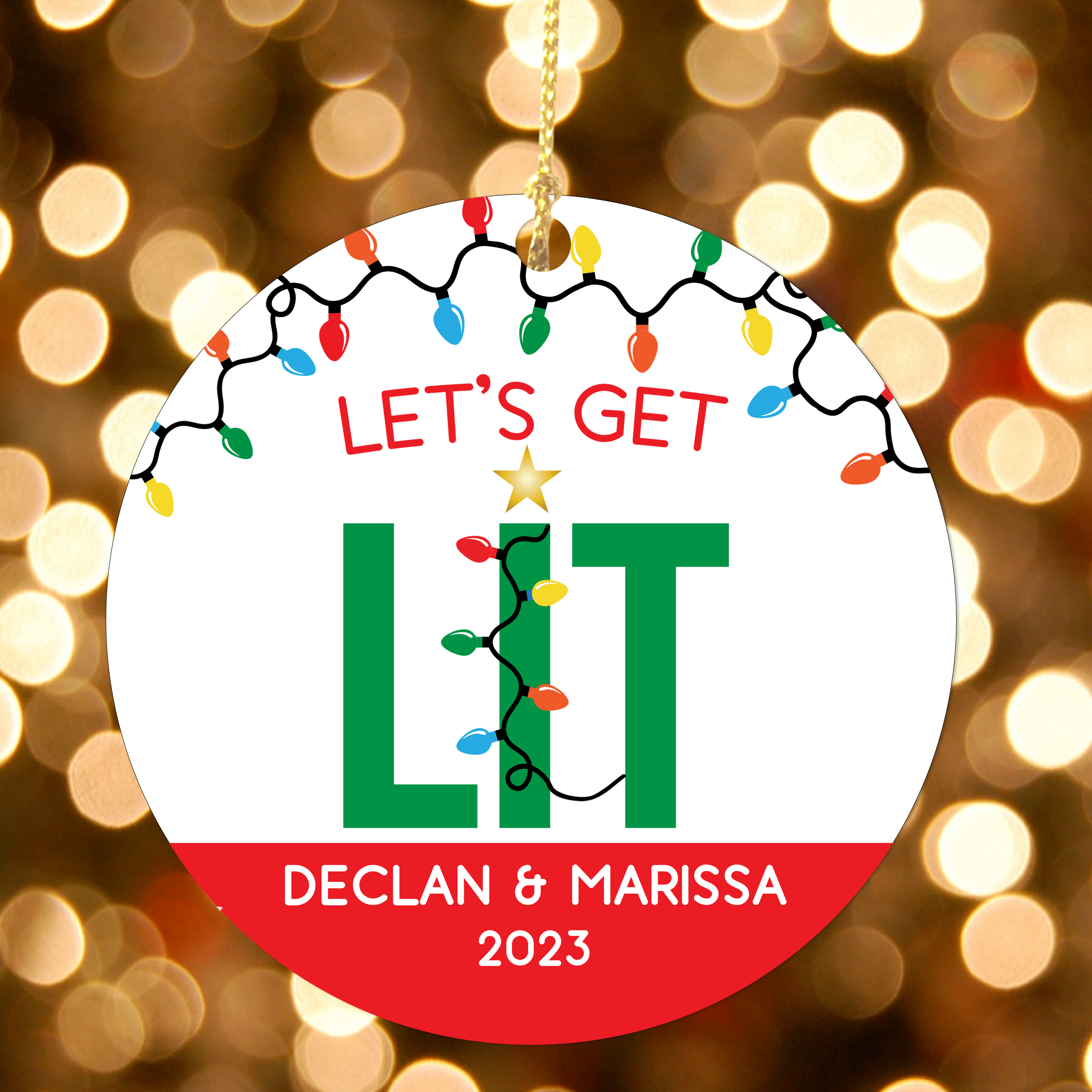 Let's Get Lit + Let's Get Elfed Up Custom Christmas Kitchen Tea Towels