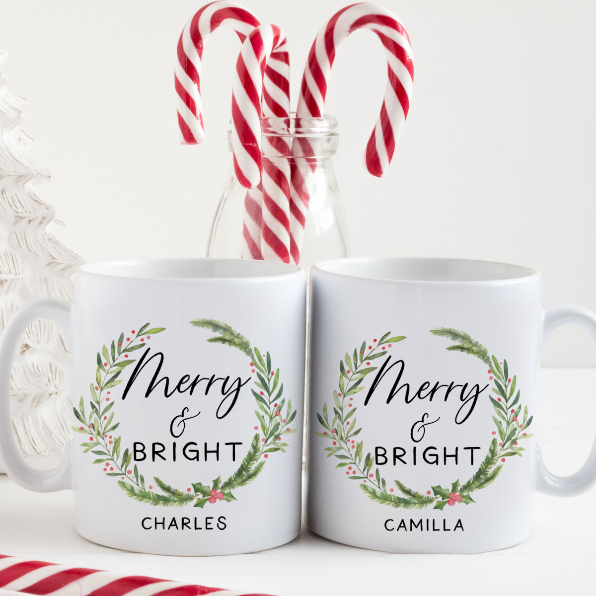 Mug Gift Box, Personalized Christmas Mug, Merry & Bright Gift Box, Chr –  Plant Box Co