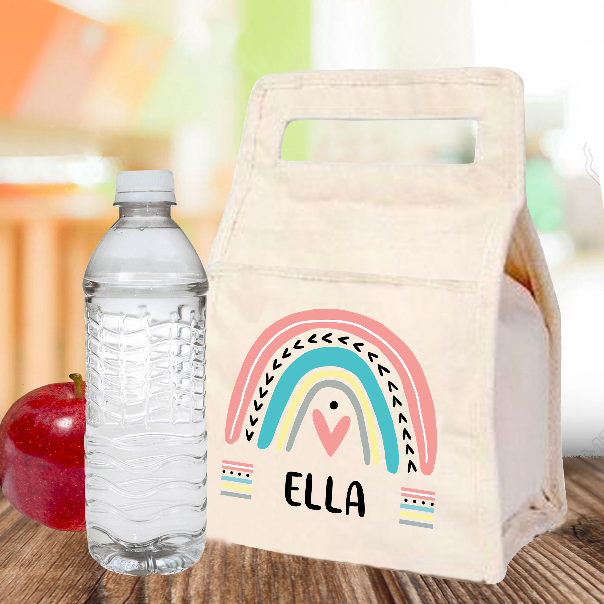Mod Rainbow Personalized Water Bottle