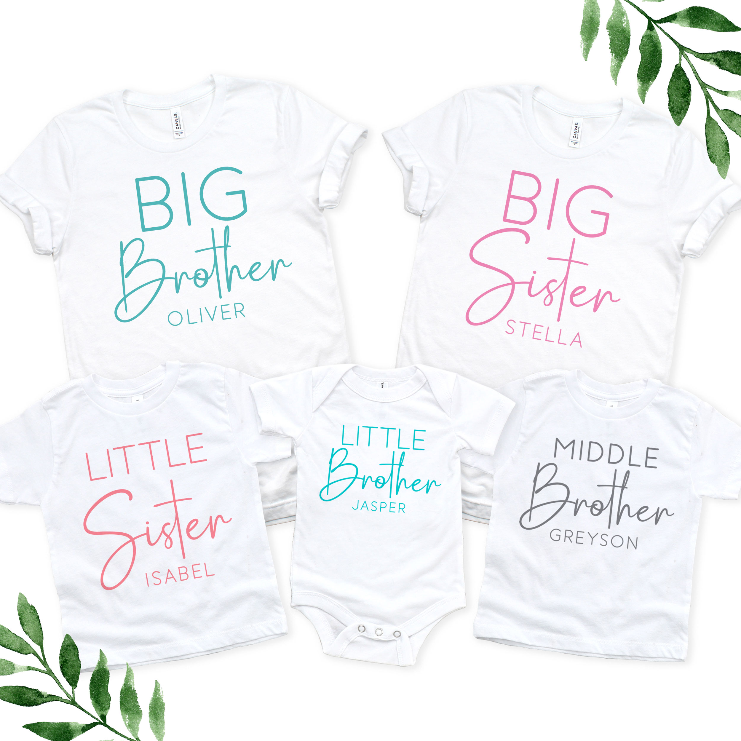 big sister middle sister little brother shirts