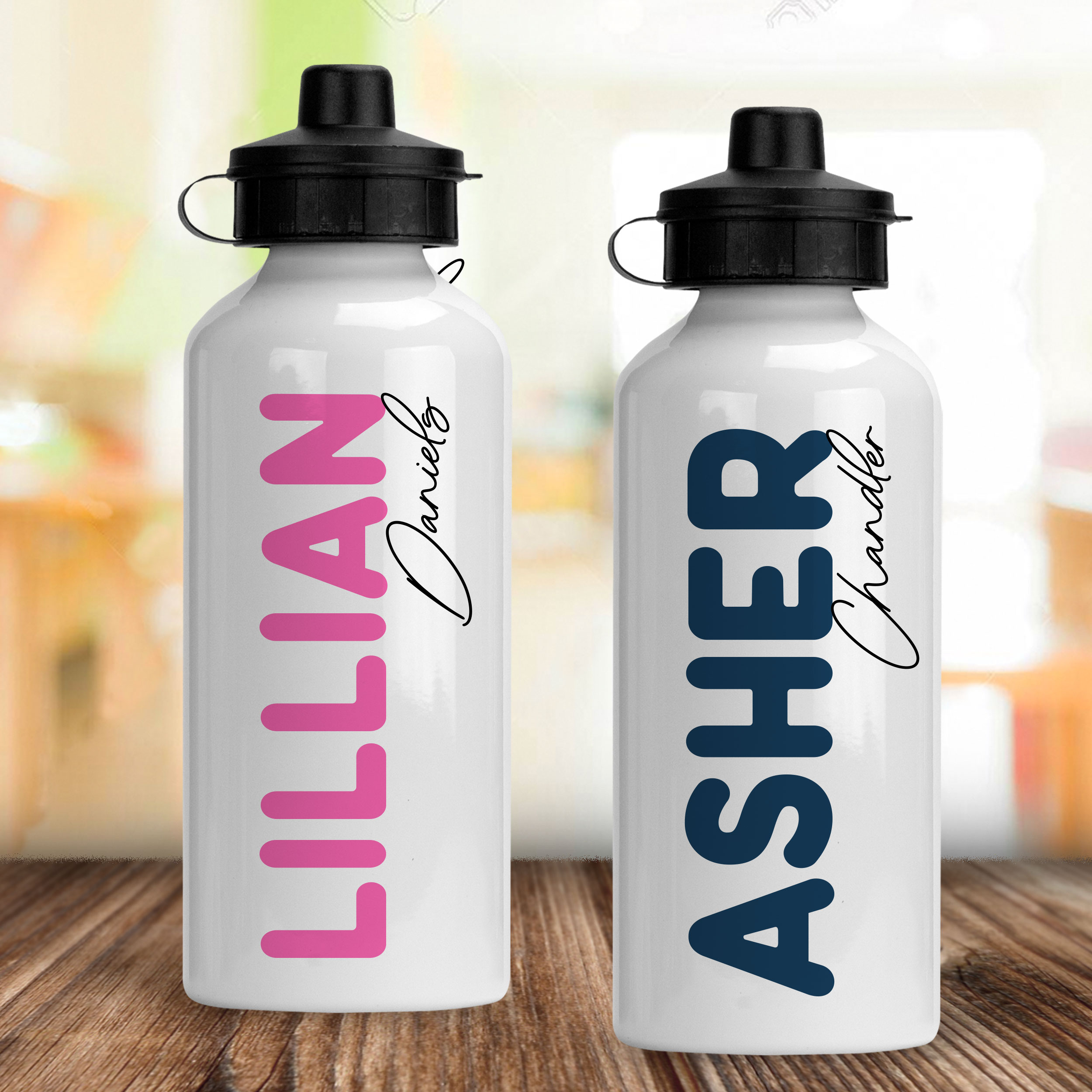 Personalized Water Bottle for Kids, Name Water Bottle