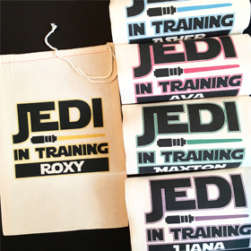 Kids Canvas Party Favor Bags