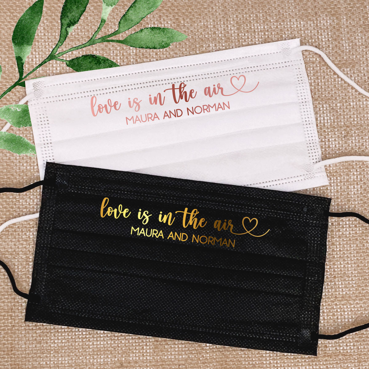 Custom Wedding Guest Masks