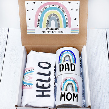 Oogiebear New Parent Gift Set in Rainbow