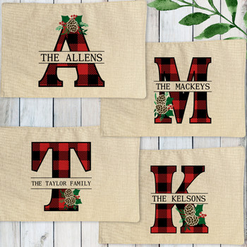 Personalized christmas placemats