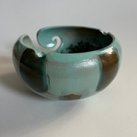 Yarn Bowl  | Tropical Teal Aqua Jasper