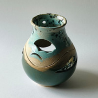 Sunset Lantern | Tropical Aqua Jasper