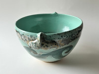Whale Tail Large Bowl | Tropical Teal Aqua