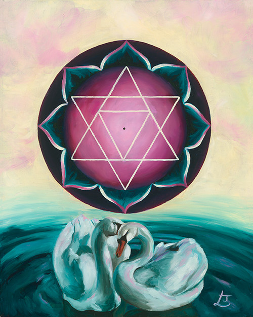 Saraswati Yantra | Original Oil Painting