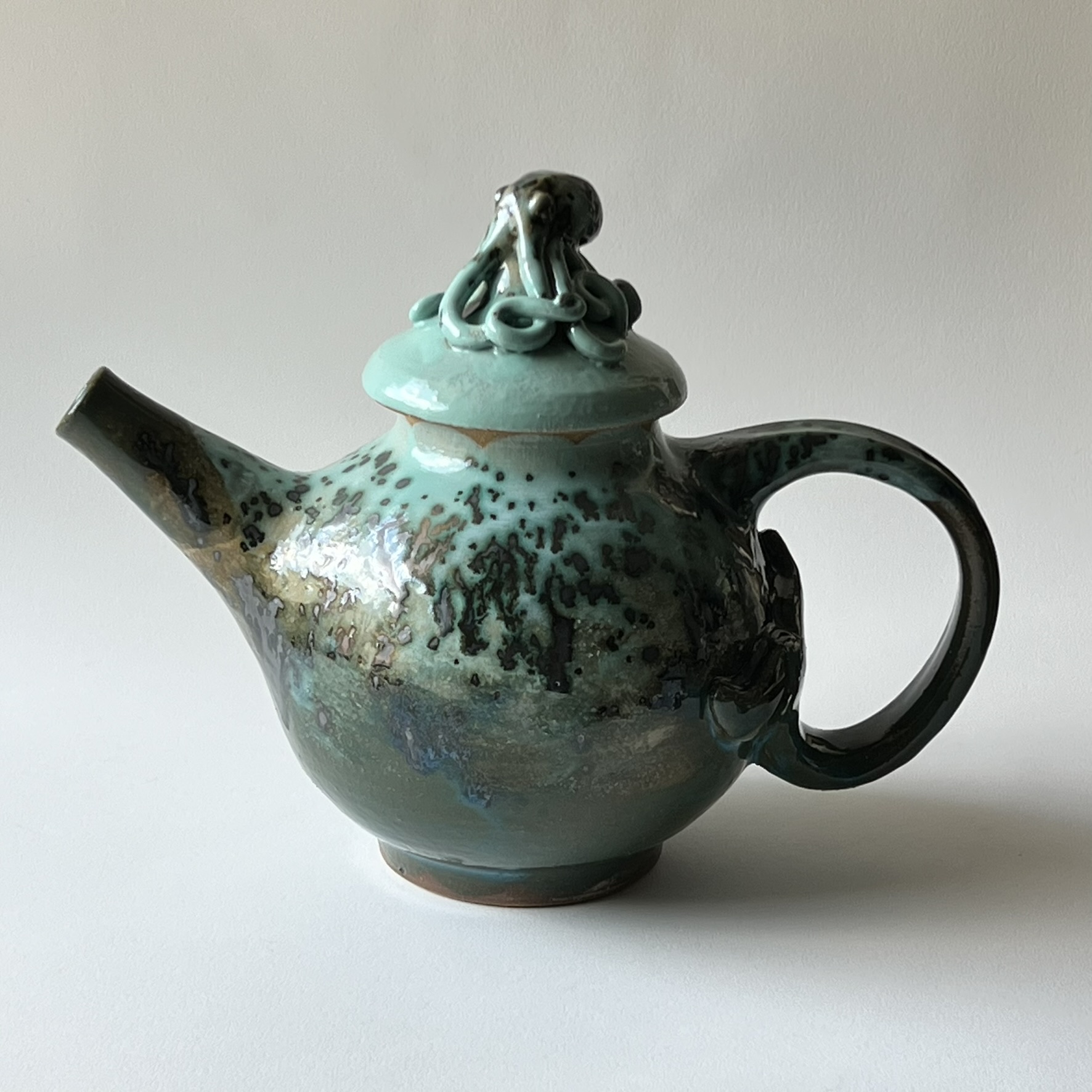Octopus Whale Tial Teapot | Tropical Aqua Jasper