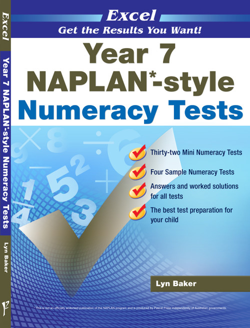 Excel - NAPLAN*-style Numeracy Tests Year 7