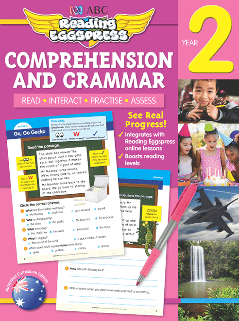 ABC Reading Eggspress - Comprehension and Grammar Workbook - Year 2