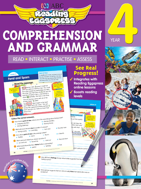 ABC Reading Eggspress - Comprehension and Grammar Workbook - Year 4