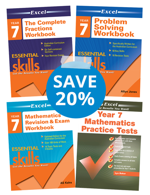 Excel Maths Book Pack Year 7
