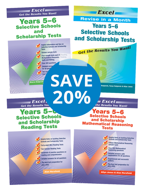 Excel Selective Schools and Scholarship Book Pack