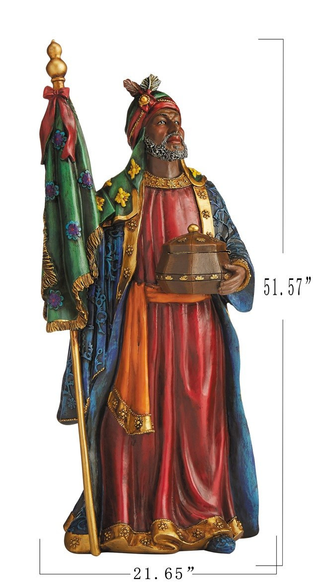 Three Kings Outdoor Metal Nativity Set 12 Piece