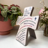 Gifts of the Holy Spirit Standing Cross Plaque 