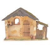 Fontanini Lighted Stone Cottage Stable - 5" Scale