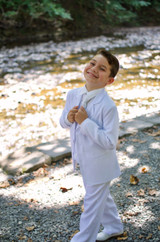 White First Communion Suit for Boys – 5-Piece Set