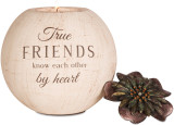 True Friends Round Tealight Candle Holder 