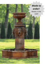 Milano Urn Lion Fountain - 58"  Milano Urn Lion Fountain - 58"