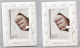 Baptized in Christ Quilted Frame with Cross 