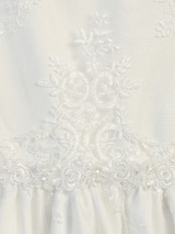 Communion Dress - Corded Embroidery Lace on Tulle