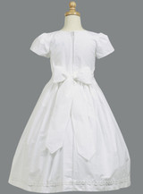 Communion Dress - Cotton Dress with Smocked Waistband 