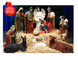 12-Piece Indoor/Outdoor Nativity Set - 32"