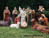 The Heaven's Majesty Nativity Set 39 Inches.