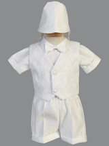 Boys Organza and Satin Christening Set, 8477