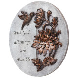 "With God All Things are Possible"  Stepping Stone 