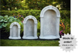 Handcrafted Keystone Cement Grotto for 36" Statue - 52" Handcrafted Keystone Cement Grotto for 36" Statue - 52"