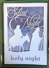 Silent and Holy Night Laser Cut Christmas Boxed Cards - 10ct