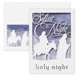Silent and Holy Night Laser Cut Boxed Christmas Cards – Box of 10