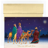Three Kings Gold Foil Boxed Christmas Cards - 16ct Three Kings Gold Foil Boxed Christmas Cards - 16ct