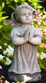 Outdoor Statue, Peaceful Praying Girl and/or Boy