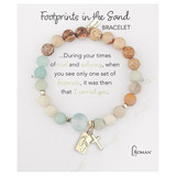 Footprints in the Sand Clay Story Bracelet
